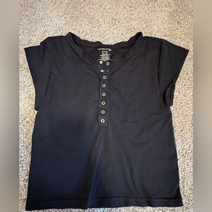 Free People Intimates Henley Style Top